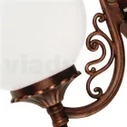 Applique with Acrylic Sphere and Die-Cast Aluminium Structure - Trovanero Viadurini