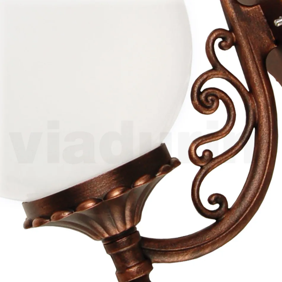 Applique with Acrylic Sphere and Die-Cast Aluminium Structure - Trovanero Viadurini