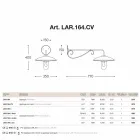 Sconces with glass Lear copper, aluminium and brass Viadurini