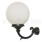 Outdoor Wall Lamp in Aluminium with Opal Acrylic Sphere - Trovaanthracite Viadurini