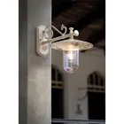 Classic Hand Painted Decorated Aluminium Outdoor Wall Lamp - Genoa Viadurini