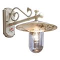 Classic Hand Painted Decorated Aluminium Outdoor Wall Lamp - Genoa