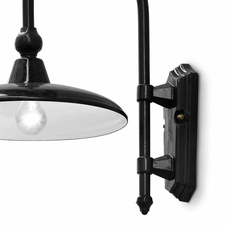 Classic Design Aluminium Outdoor Wall Lamp Made in Italy - Campobasso Viadurini