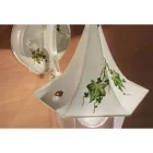 Outdoor Wall Lamp in Hand Painted Aluminium and Edere Decoration - Arezzo Viadurini