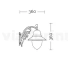 Outdoor Wall Lamp in Aluminium and Polycarbonate Made in Italy - Cassandra Viadurini