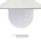 Outdoor Wall Lamp in Aluminium and Polycarbonate Made in Italy - Cassandra Viadurini