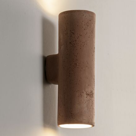 Outdoor Wall Lamp in Colored Clay and PMMA Made in Italy - Toscot Hans Viadurini