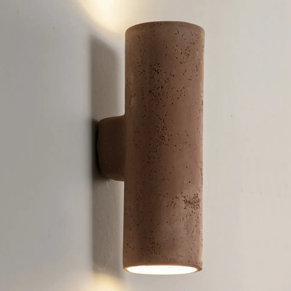 Outdoor Wall Lamp in Colored Clay and PMMA Made in Italy - Toscot Hans Viadurini