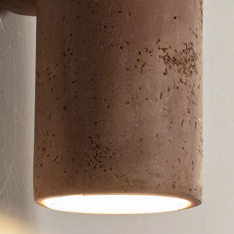 Outdoor Wall Lamp in Colored Clay and PMMA Made in Italy - Toscot Hans Viadurini