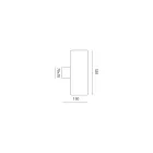 Outdoor Wall Lamp in Colored Clay and PMMA Made in Italy - Toscot Hans Viadurini