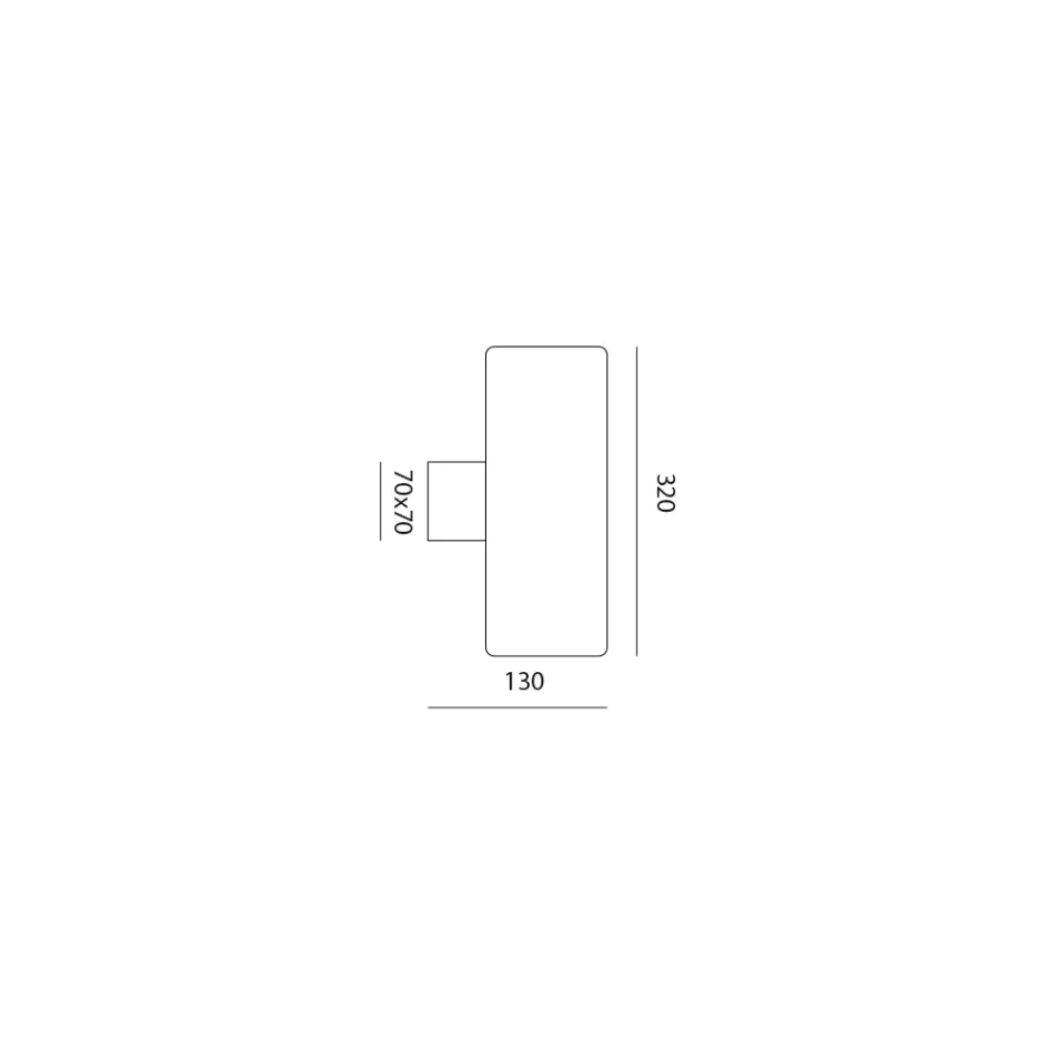 Outdoor Wall Lamp in Colored Clay and PMMA Made in Italy - Toscot Hans Viadurini