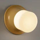 Outdoor Wall Lamp in Majolica and Blown Glass Made in Italy - Toscot Swinger Viadurini