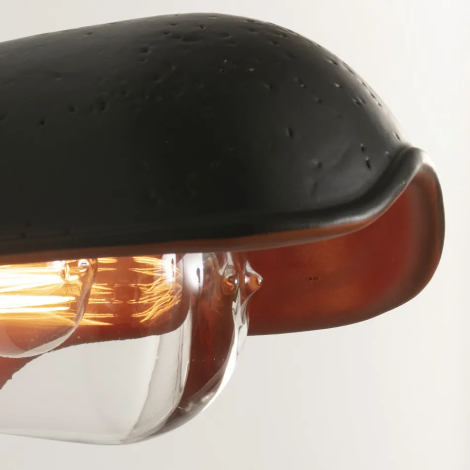 Tuscan Majolica Outdoor Wall Lamp Handmade in Italy - Toscot Bistrò Viadurini