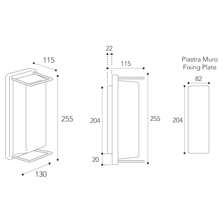 Vintage Brass Outdoor Wall Light, E27 and Elegant Light - Crystal Viadurini