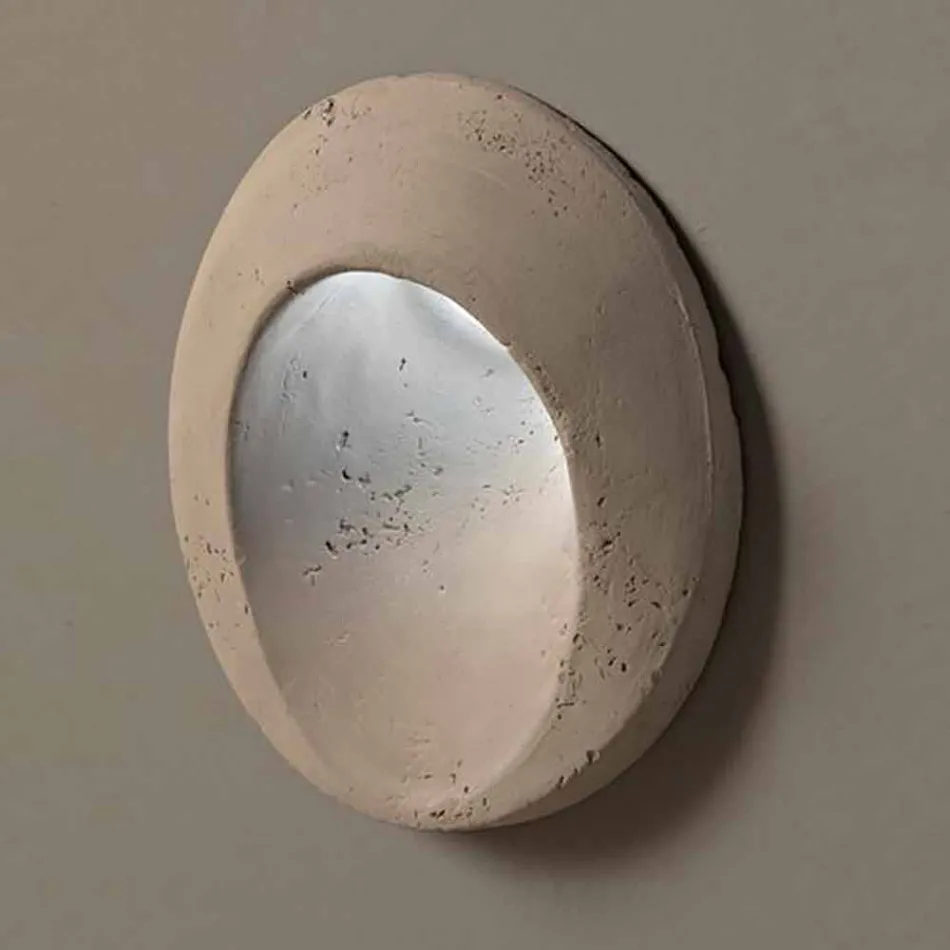 Oval outdoor wall lamp, in colored terracotta Oval - Toscot Viadurini