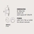 Oval outdoor wall lamp, in colored terracotta Oval - Toscot Viadurini
