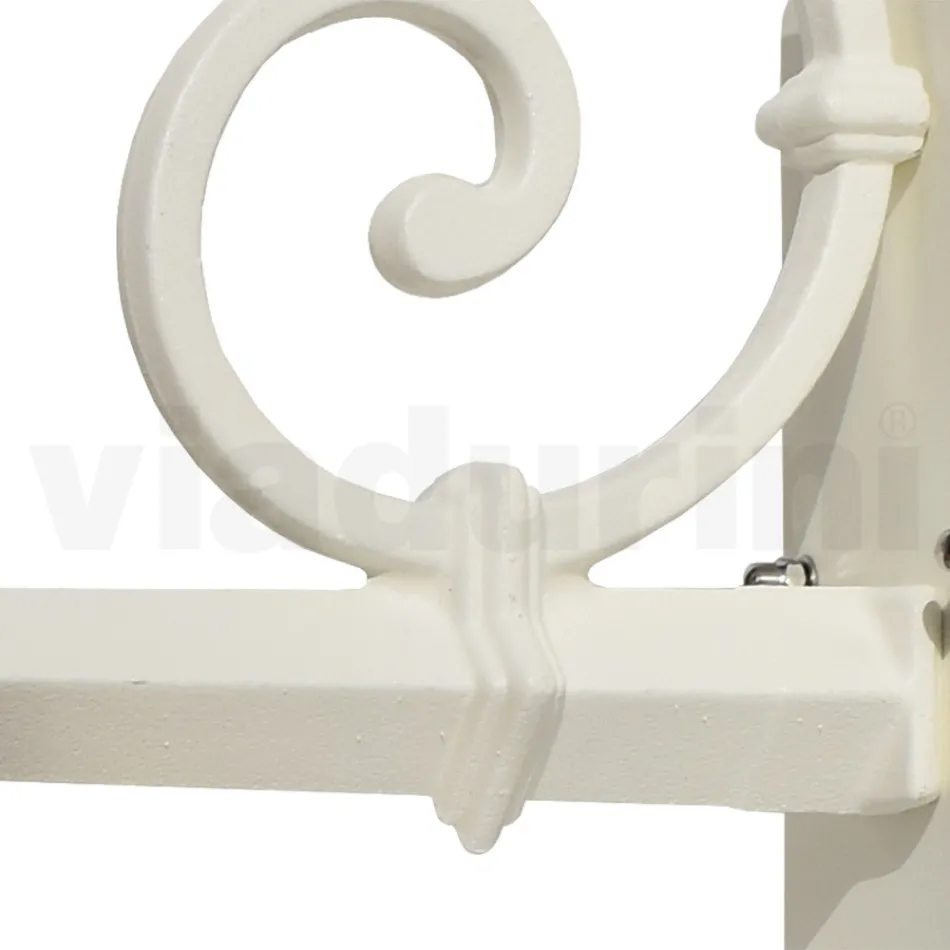 Vintage Outdoor Wall Lamp in Aluminium and Brass Made in Italy - Adela Viadurini