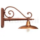 Vintage Outdoor Wall Lamp in Aluminium and Brass Made in Italy - Adela Viadurini