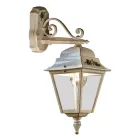 Classic Garden Wall Light in Hand-Decorated White Aluminium - Gorizia Viadurini