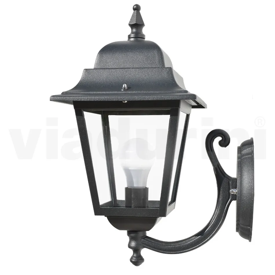 Garden Applique in Aluminium and Transparent Glass Made in Italy - Scintilla Viadurini