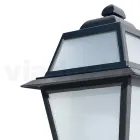 Outdoor Wall Light in Anthracite Aluminium and Glass Made in Italy - Elric Viadurini
