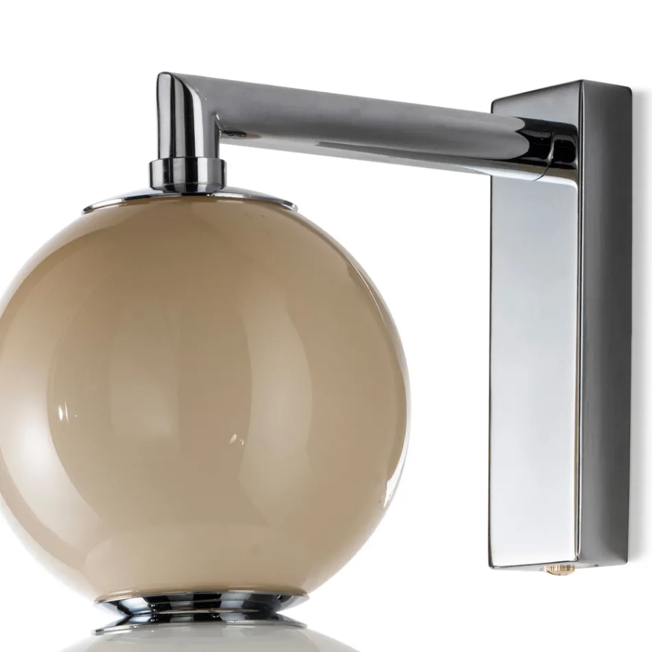 Large Three-Light Wall Sconce in Cased Glass Made in Italy - Lumira Viadurini