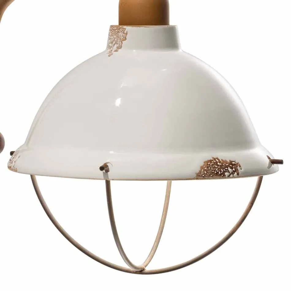 Ceramic wall sconces and metal Skyler industrial style Viadurini