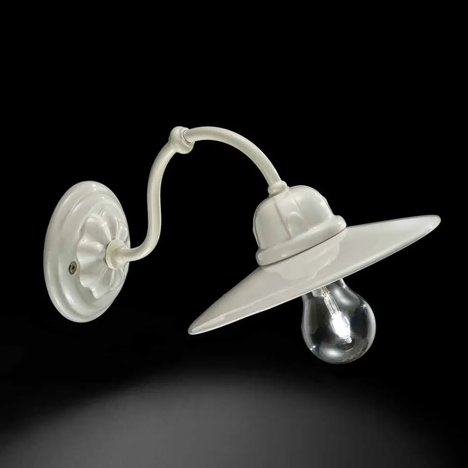 Lamp in glossy ceramic wall Ferroluce Retro Viadurini