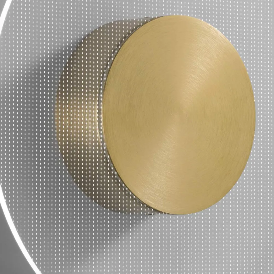 Nora - Metal Wall Light with Micro-Dotted Plexiglass Diffuser Viadurini