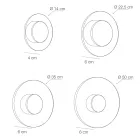 Nora - Metal Wall Light with Micro-Dotted Plexiglass Diffuser Viadurini