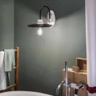 Rustic design ceramic wall sconce made in Italy by Ferroluce Viadurini