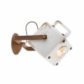 Vintage industrial style wall light in ceramic and iron Julia
