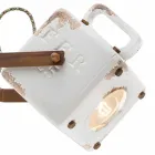 Wall vintage-style industrial ceramic and iron Julia Viadurini