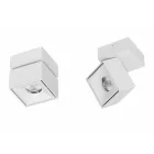 Decorative Led Wall Lamp in White or Black Aluminium for Interior - Vernon Viadurini