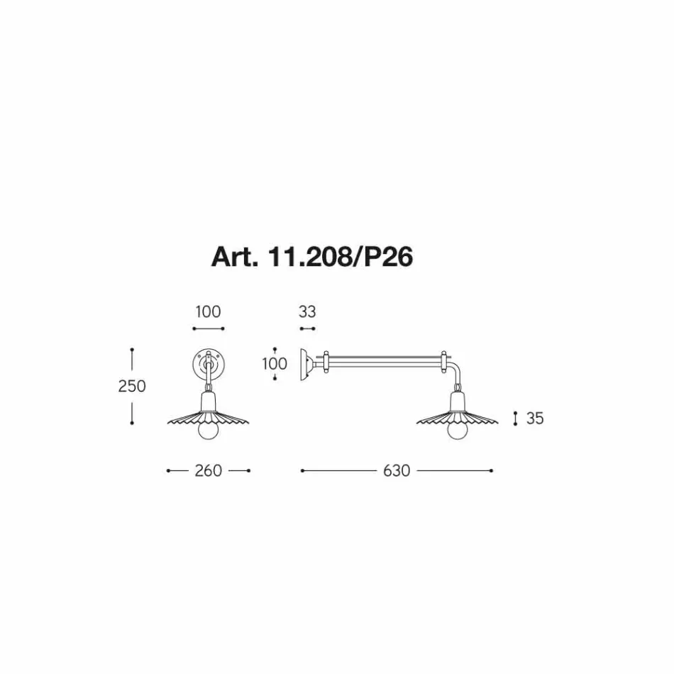 Wall modern design queue Civetta by Aldo Bernardi Viadurini