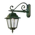 Outdoor Wall Lamp in Gold Green Aluminium with Hand Painted Flowers - Gorizia