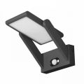 Wall Lamp Solar Led Spotlight in White or Black Aluminium with Sensor - Hugo