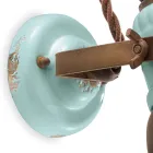 Applique Spotlight Industrial Style Handcrafted in Iron and Ceramic - Loft Viadurini