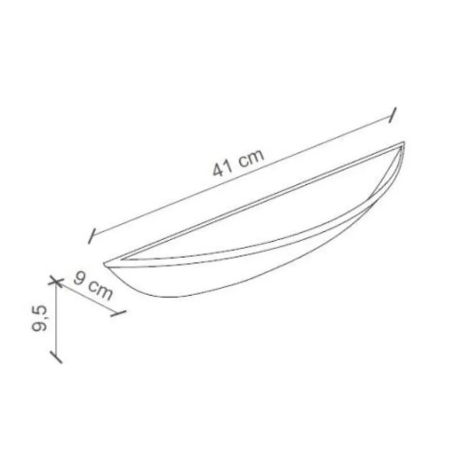 Artisan Ceramic Wall Lamp and Hand Painted Blue Decorations - Trieste Viadurini