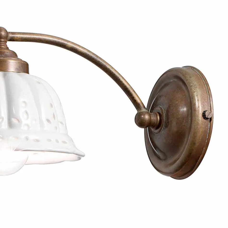 Applique art nouveau design ceramic Anita Il Fanale Viadurini