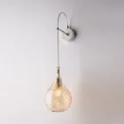 Iron Wall Lamp with Pyrex Glass Made in Italy for Interior Decor - Amazonia Viadurini