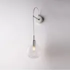 Iron Wall Lamp with Pyrex Glass Made in Italy for Interior Decor - Amazonia Viadurini