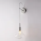 Made in Italy Iron Wall Lamp with Pyrex Glass for Interior Decorating - Corinto Viadurini
