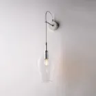 Iron Wall Lamp with Pyrex Glass Made in Italy for Interior Decorating - Sparta Viadurini