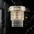 Golden Iron Wall Lamp with Rhinestones Made in Italy - Kiev