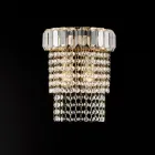 Made in Italy Iron and Gold Applique with Rhinestones for Interior Decorating - Kiev Viadurini