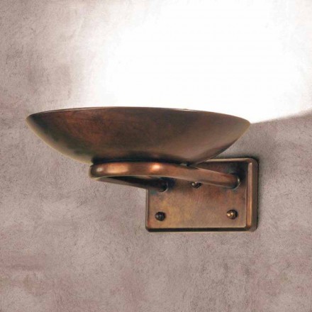 Sconces cast brass antique glass Cheerful Viadurini