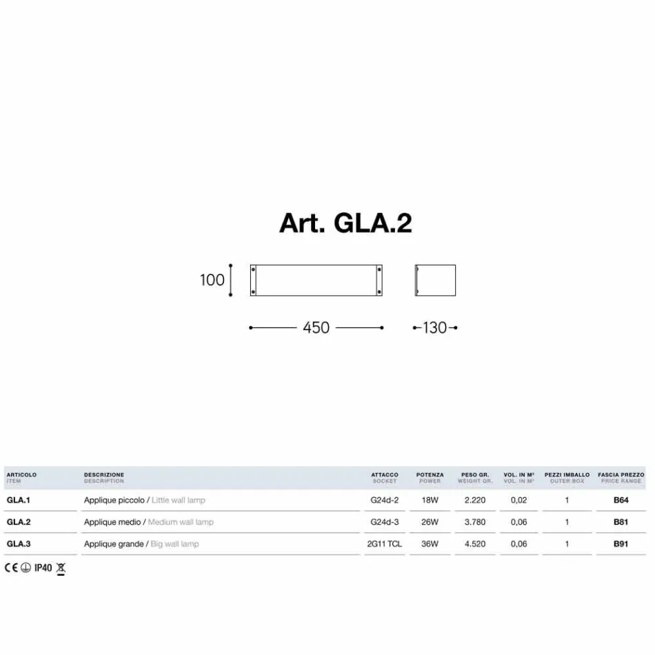 Wall stoneware ceramic white Glamour Aldo Bernardi Viadurini