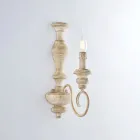 Made in Italy Wood and Lacquered Iron Wall Lights for Interior Decorating - Tuscany Viadurini