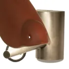 Applique in Enamelled Tuscan Majolica and Metal Made in Italy - Uccellino Viadurini